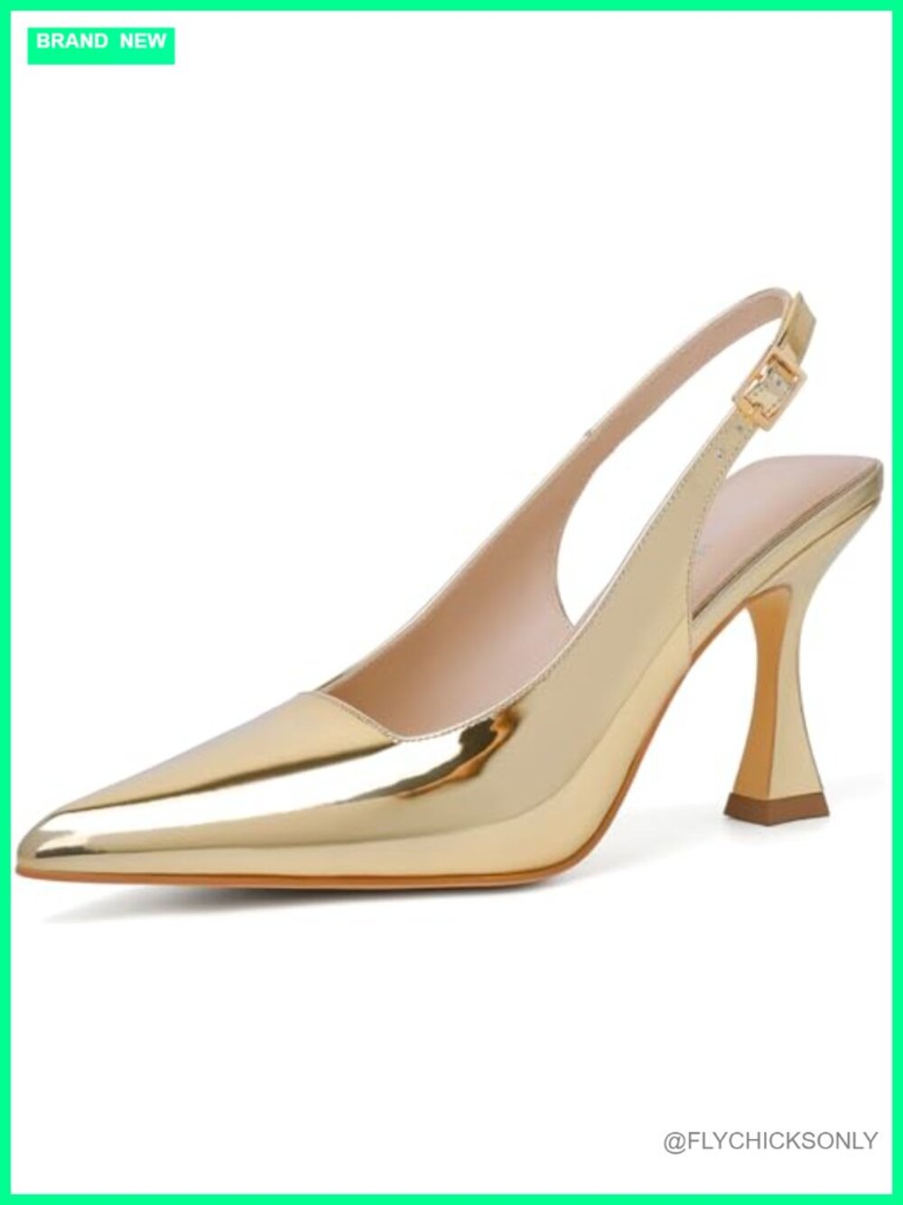 Susanny Slingback Kitten Heels Pointy Toe Dressy Pumps for Women